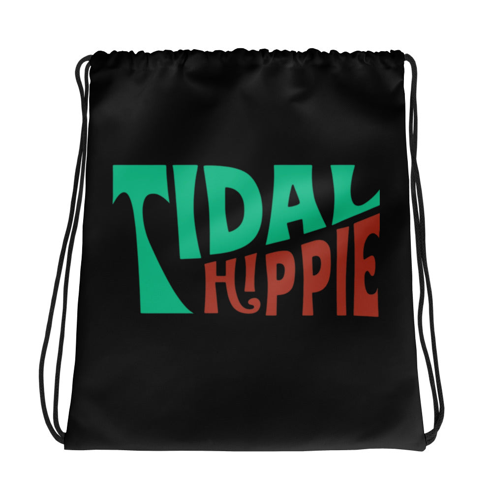 Tidal Hippie logo Drawstring bag