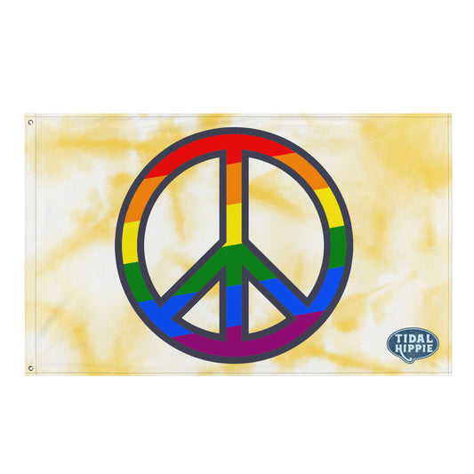 Tidal Hippie "Peace Sign" Flag