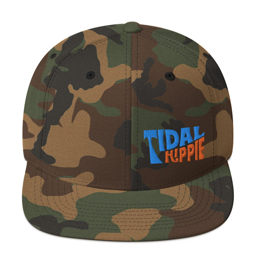 Tidal Hippie logo Snapback Hat