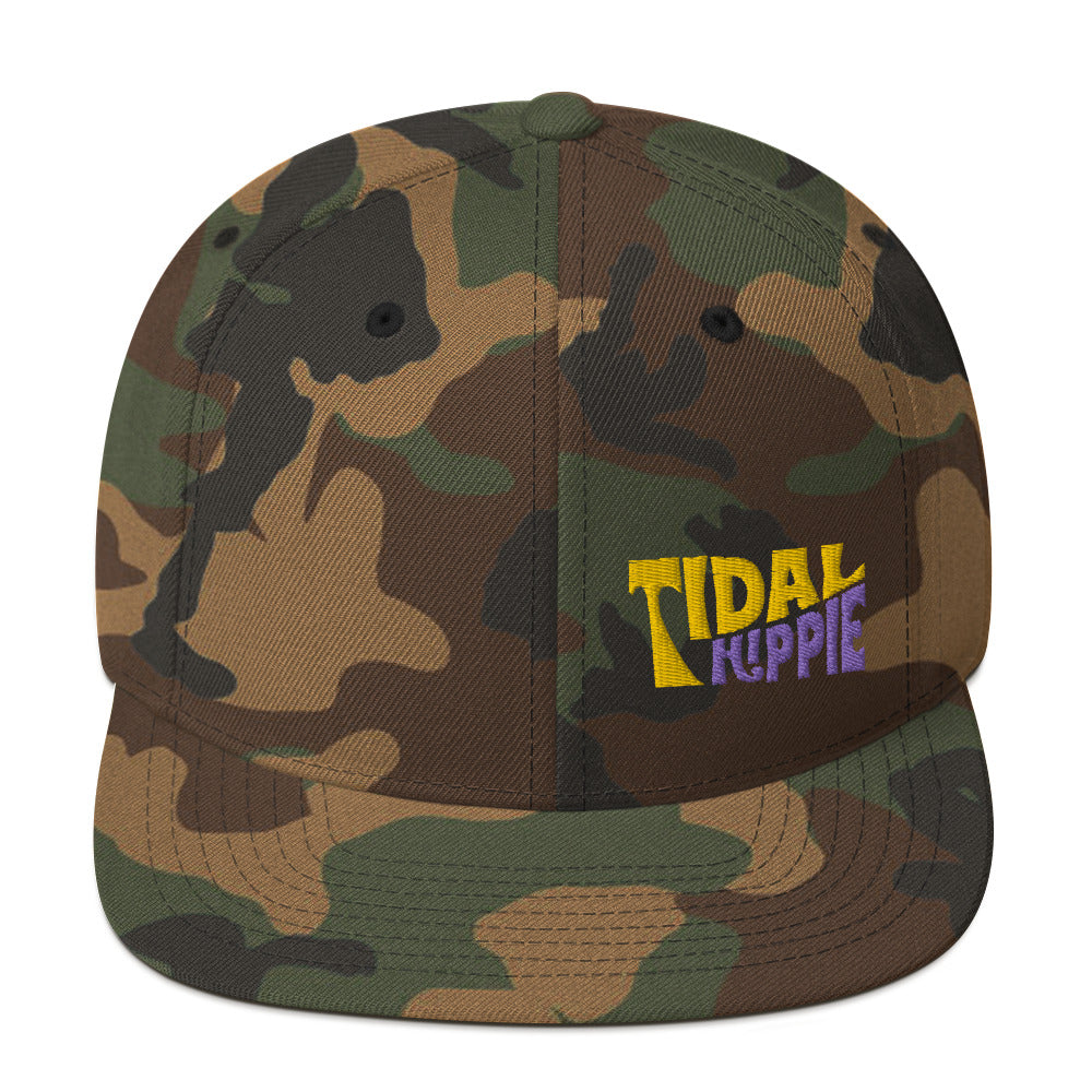 Tidal Hippie logo Snapback Hat