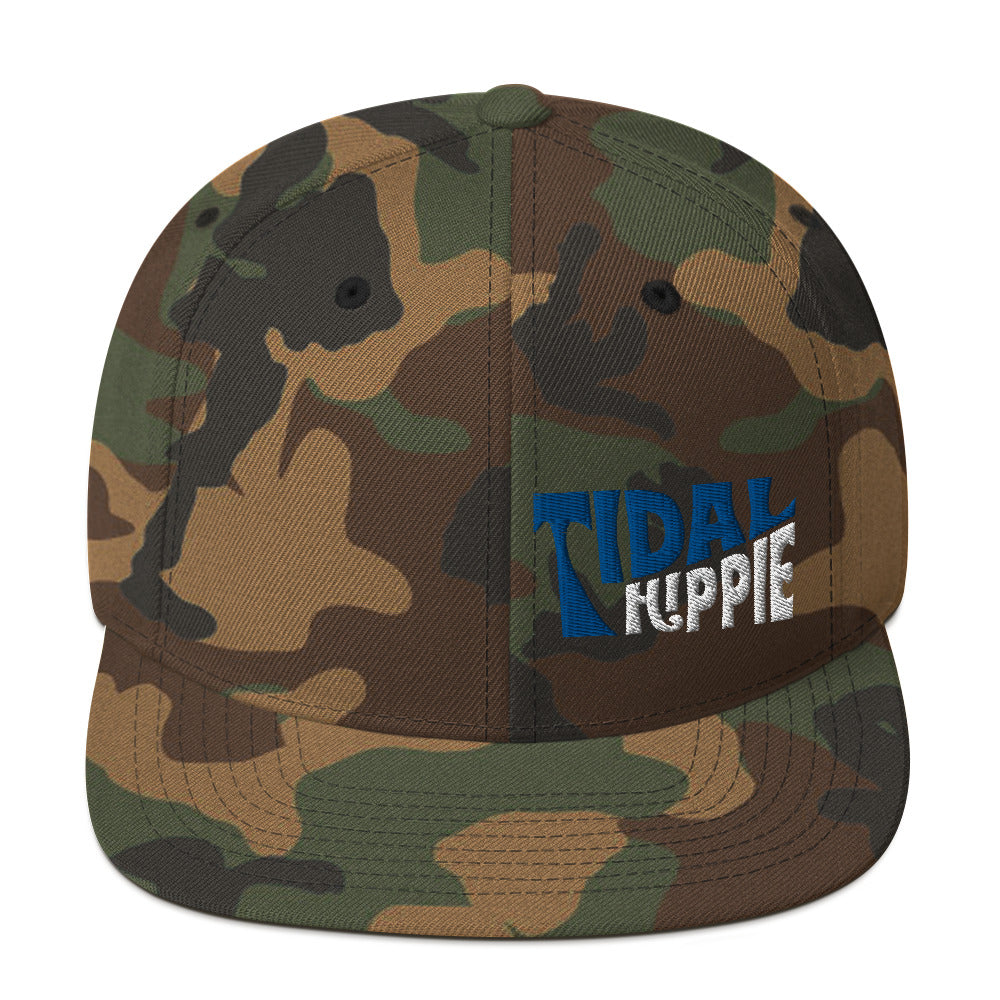 Tidal Hippie logo Snapback Hat