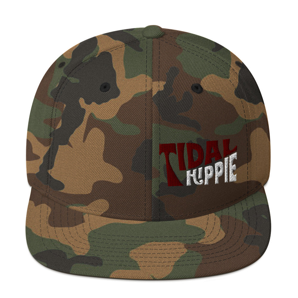 Tidal Hippie logo Snapback Hat