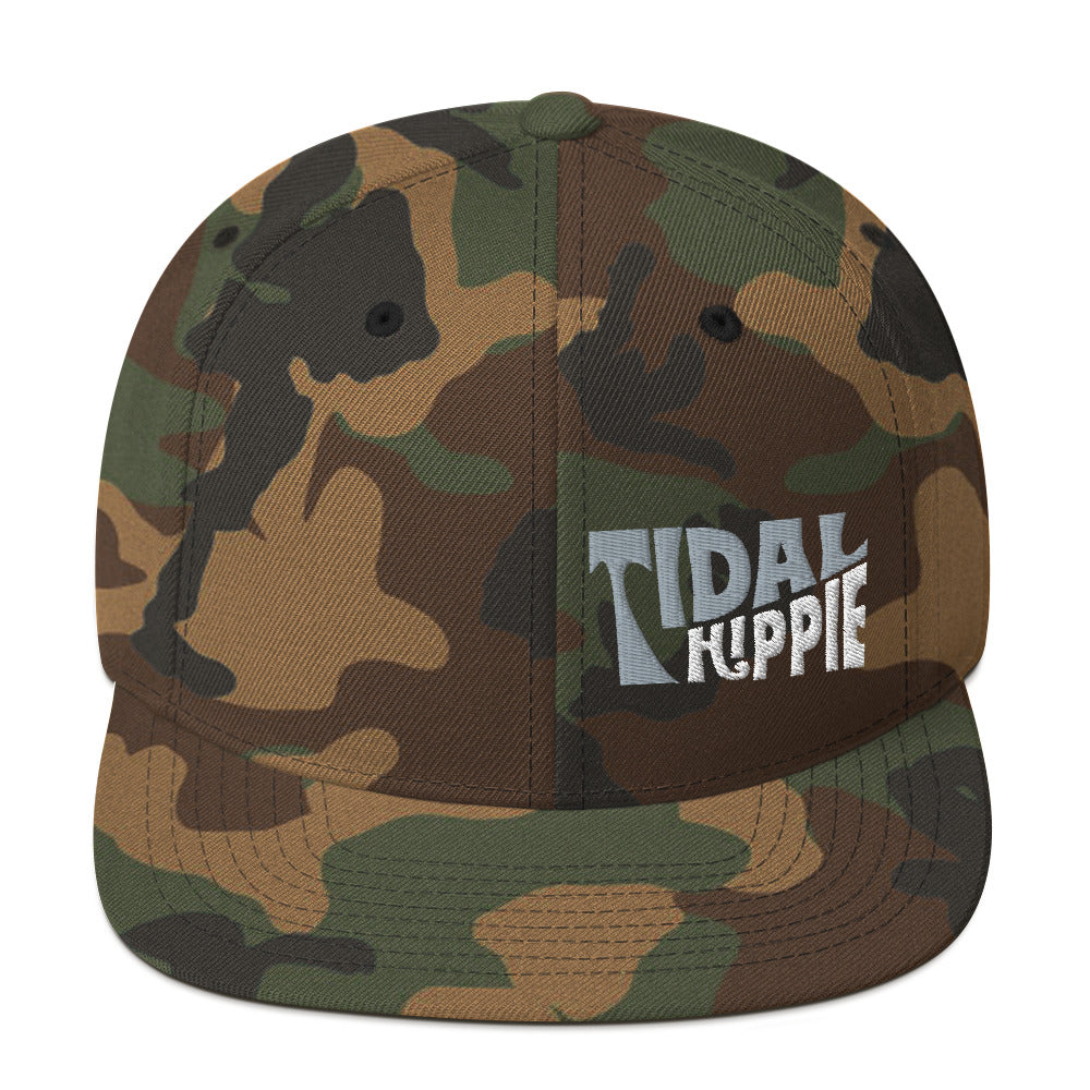 Tidal Hippie logo Snapback Hat