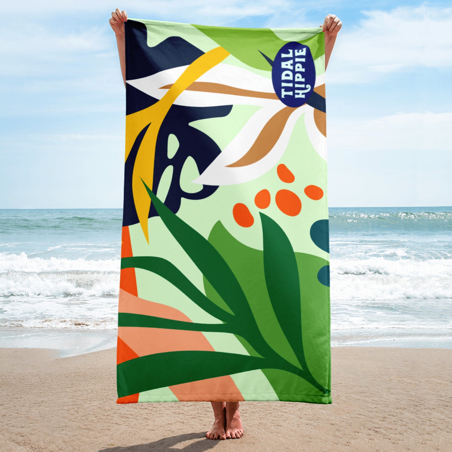 Tidal Hippie logo Towel