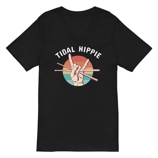 Tidal Hippie "Rockin" Short Sleeve V-Neck T-Shirt