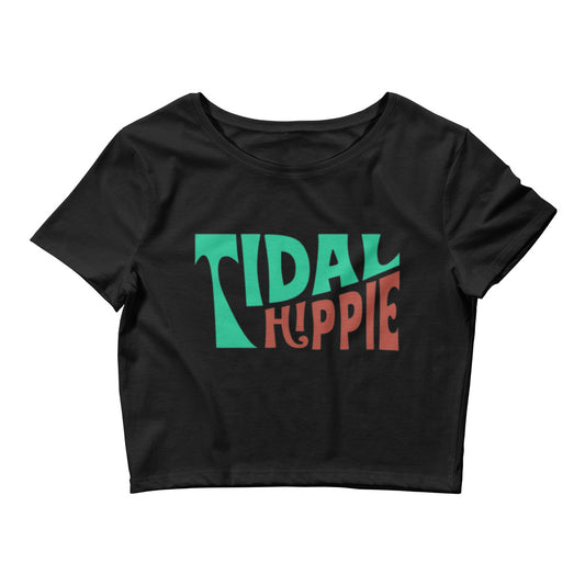 Tidal Hippie "DEWD" logo Women’s Crop Tee