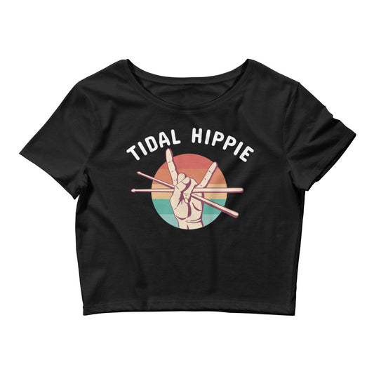 Tidal Hippie "Rockin" Women’s Crop Tee