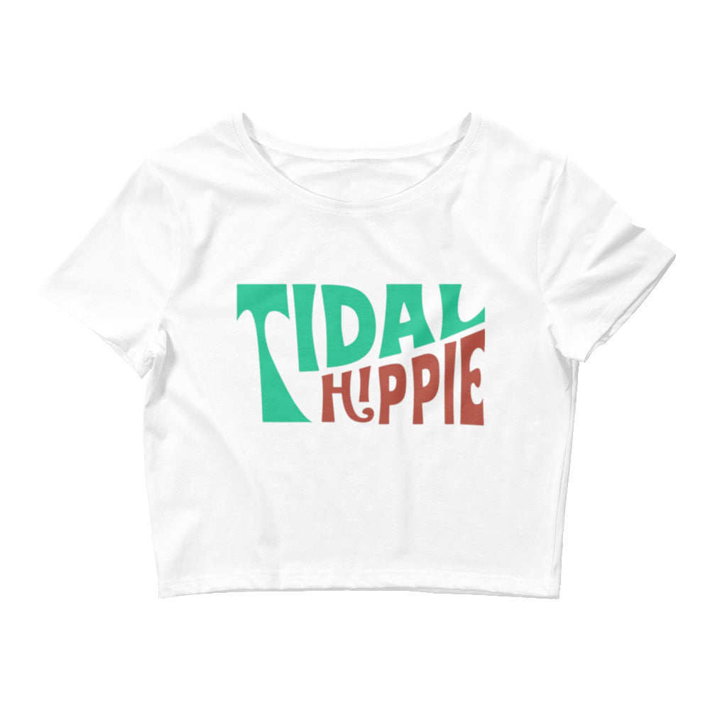 Tidal Hippie "DEWD" logo Women’s Crop Tee