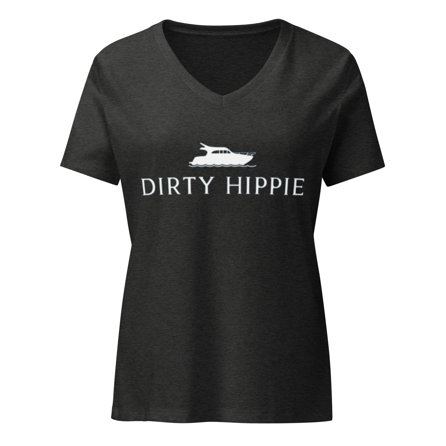 Tidal Hippie "Dirty Hippie Boat" Women’s relaxed v-neck t-shirt