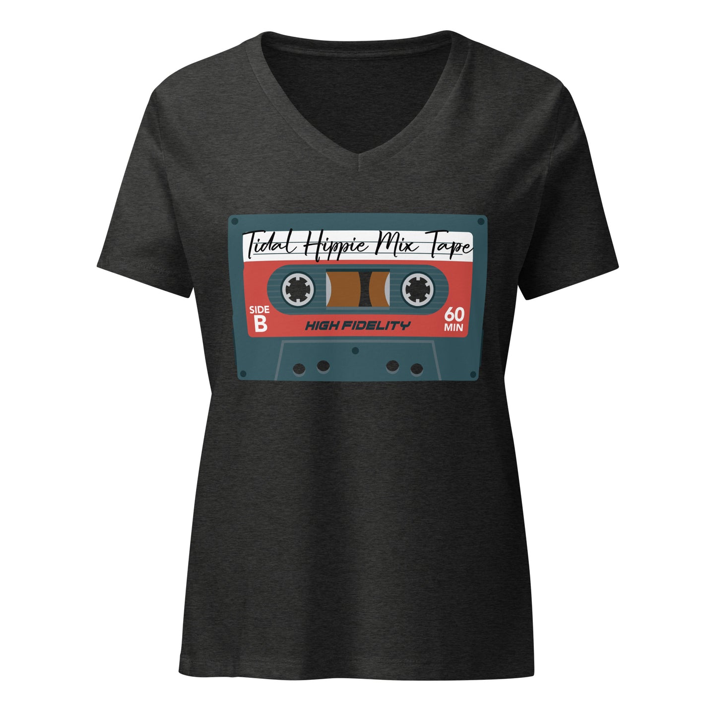 Tidal Hippie "Mix Tape" Women’s relaxed v-neck t-shirt