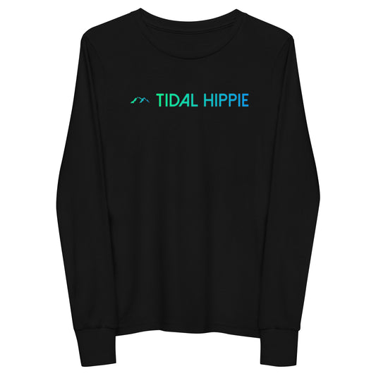 Tidal Hippie logo Youth long sleeve tee